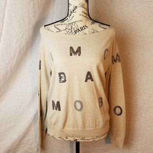 Cream sequined sweater